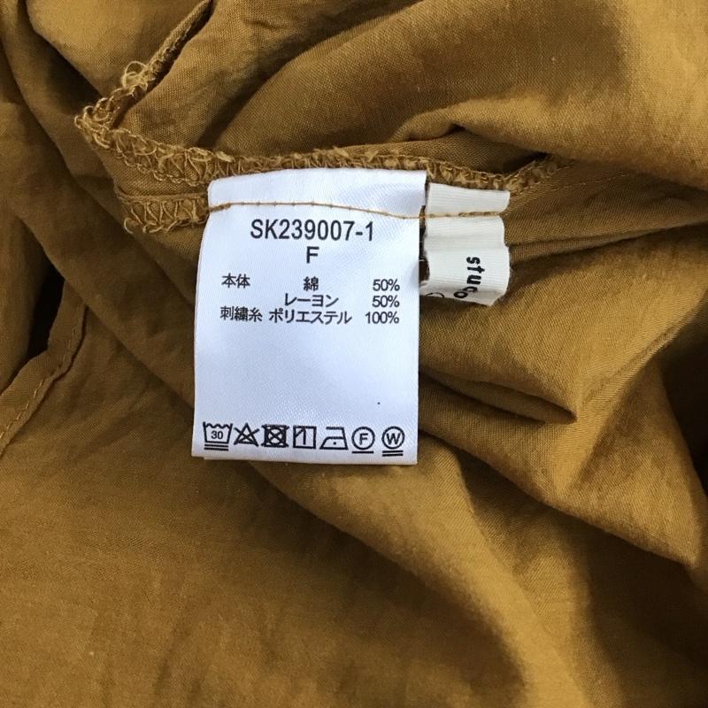 スタディオクリップ studio CLIP シャツ、ブラウス 長袖 FREE 刺繍 茶 / ブラウン / brown レディース USED 古着 中古 10155066