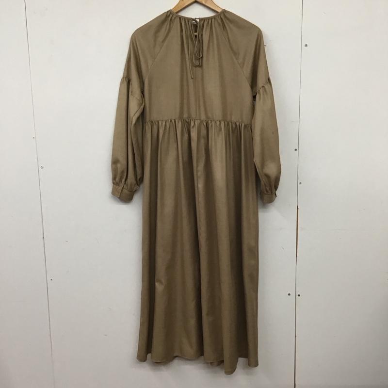 ミラオーウェン Mila Owen ワンピース ロングスカート 09WF0214062 長袖 0 無地 茶 / ブラウン / brown レディース USED 古着 中古 10155067