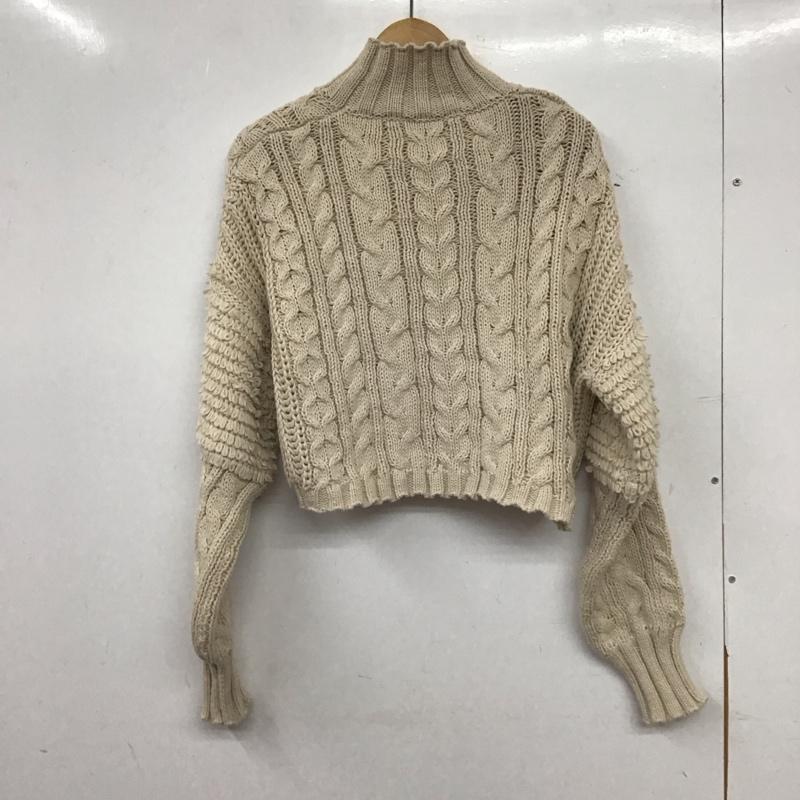 セレクトモカ select MOCA ニット、セーター 長袖 FREE 無地 ベージュ / ベージュ / beige レディース USED 古着 中古 10155068