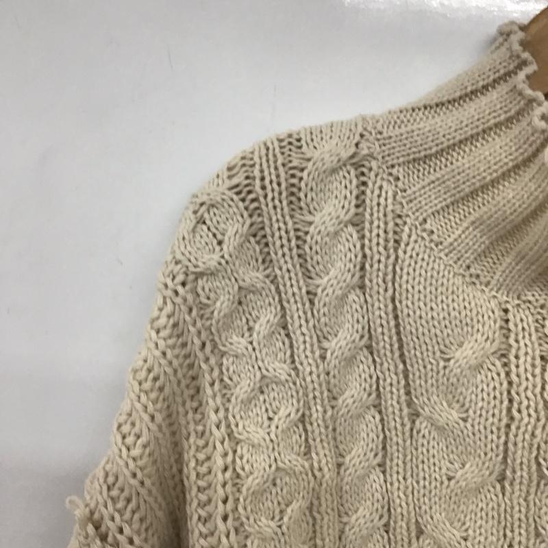 セレクトモカ select MOCA ニット、セーター 長袖 FREE 無地 ベージュ / ベージュ / beige レディース USED 古着 中古 10155068