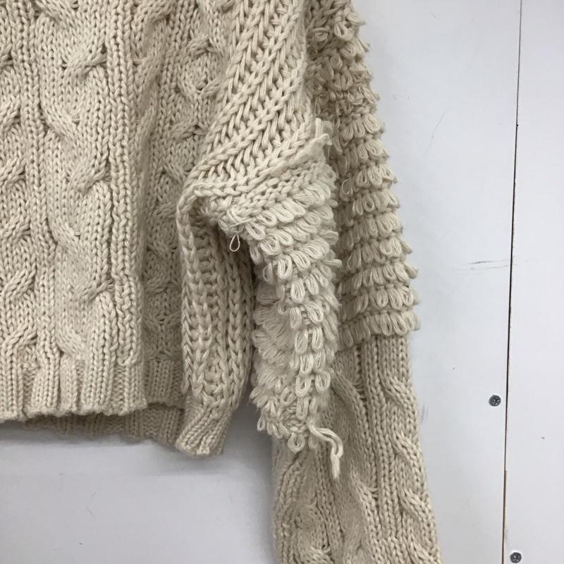 セレクトモカ select MOCA ニット、セーター 長袖 FREE 無地 ベージュ / ベージュ / beige レディース USED 古着 中古 10155068
