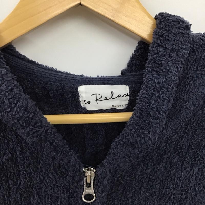 ベイフロー BAYFLOW パーカー 長袖 パーカー ボア FREE 無地 紺 / ネイビー / navy レディース USED 古着 中古 10155069