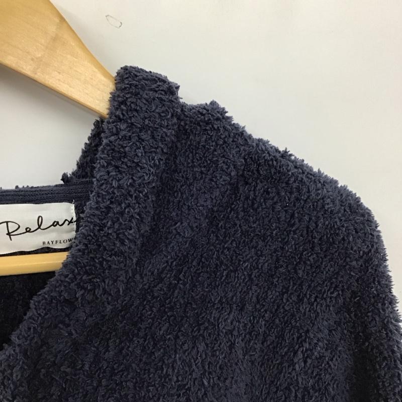 ベイフロー BAYFLOW パーカー 長袖 パーカー ボア FREE 無地 紺 / ネイビー / navy レディース USED 古着 中古 10155069