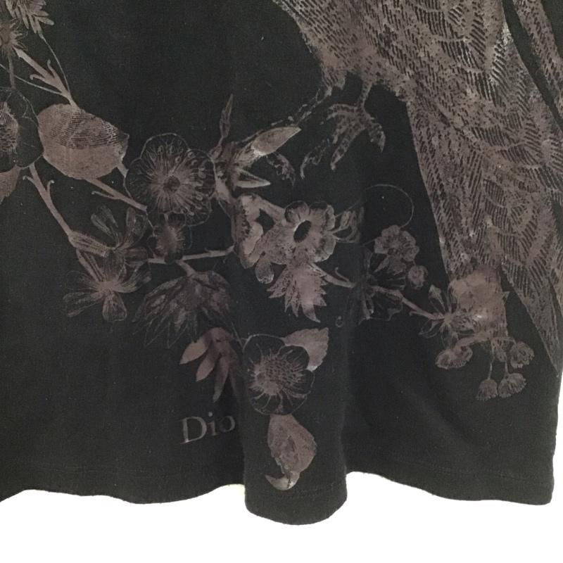 ディオール DIOR カットソー 半袖 4 プリント 黒 / ブラック / black レディース USED 古着 中古 10155073