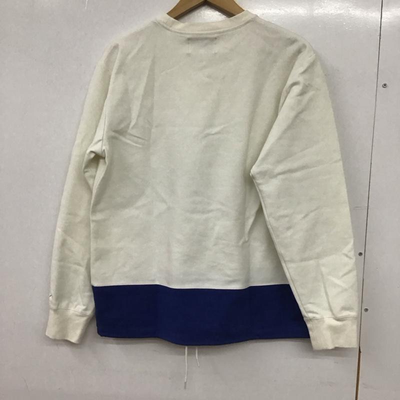 アーノルドパーマー Arnold Palmer トレーナー 長袖 3 無地 白 / ホワイト / white X 青 / ブルー / blue レディース USED 古着 中古 10155075