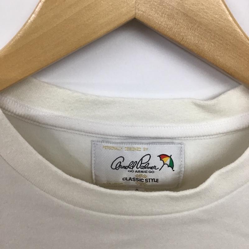 アーノルドパーマー Arnold Palmer トレーナー 長袖 3 無地 白 / ホワイト / white X 青 / ブルー / blue レディース USED 古着 中古 10155075