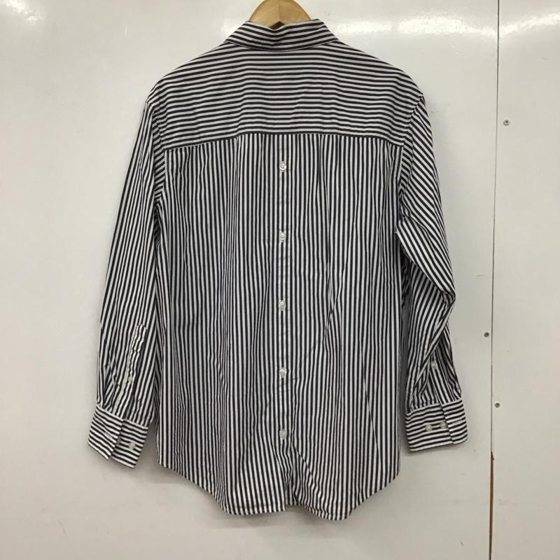 ギャップ GAP シャツ、ブラウス 長袖 XS ストライプ 白 / ホワイト / white X 紺 / ネイビー / navy レディース USED 古着 中古 10155077