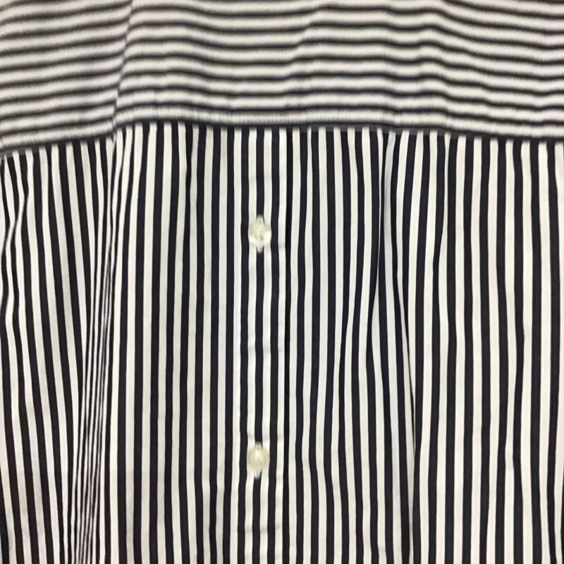 ギャップ GAP シャツ、ブラウス 長袖 XS ストライプ 白 / ホワイト / white X 紺 / ネイビー / navy レディース USED 古着 中古 10155077