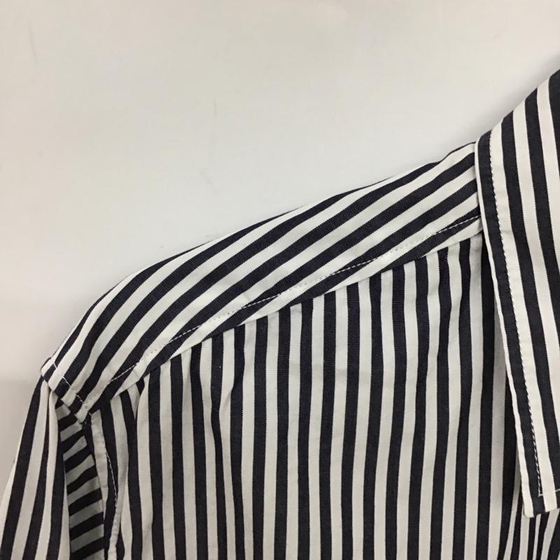ギャップ GAP シャツ、ブラウス 長袖 XS ストライプ 白 / ホワイト / white X 紺 / ネイビー / navy レディース USED 古着 中古 10155077