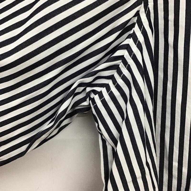 ギャップ GAP シャツ、ブラウス 長袖 XS ストライプ 白 / ホワイト / white X 紺 / ネイビー / navy レディース USED 古着 中古 10155077