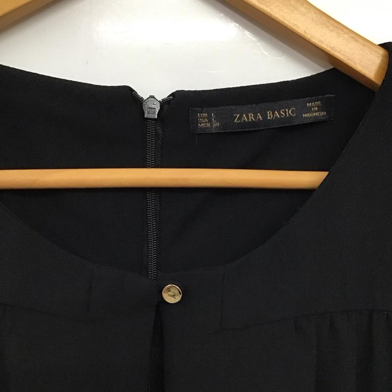 ザラ ZARA ワンピース・ドレス・オールインワン ワンピース・ドレス・オールインワン 2157 150 800 ノースリーブ オールインワン L 無地 黒 / ブラック / black レディース USED 古着 中古 10155079