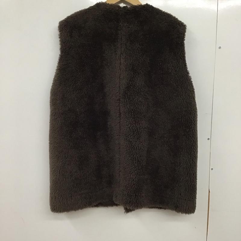 ローリーズファーム LOWRYS FARM ベスト ベスト FREE 無地 茶 / ブラウン / brown レディース USED 古着 中古 10155083
