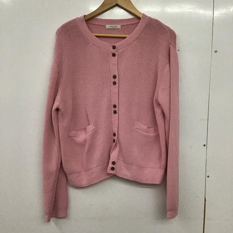 フリークスストア FREAK S STORE カーディガン 長袖 1132248902942 アイスカラー ニットカーディガン FREE 無地 桃 / ピンク / pink レディース USED 古着 中古 10155084