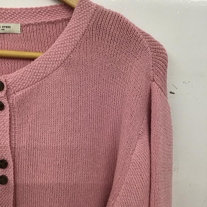 フリークスストア FREAK S STORE カーディガン 長袖 1132248902942 アイスカラー ニットカーディガン FREE 無地 桃 / ピンク / pink レディース USED 古着 中古 10155084