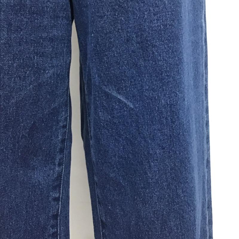 ローリーズファーム LOWRYS FARM セットアップ セットアップ LF623036AD デニムビスチェ デニムパンツ 裾フリル LF523026AD FREE 無地 青 / ブルー / blue レディース USED 古着 中古 10155085