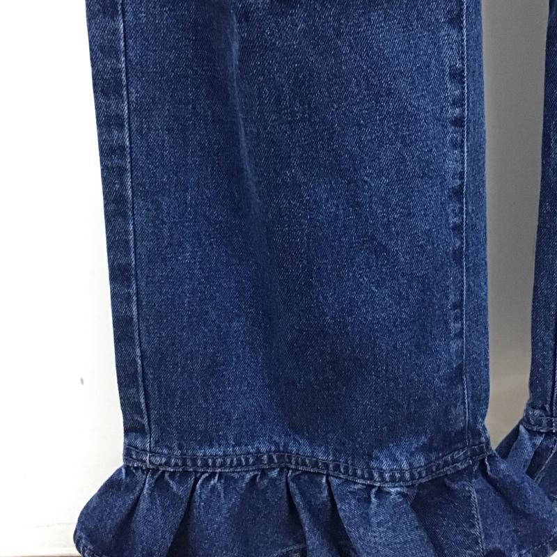 ローリーズファーム LOWRYS FARM セットアップ セットアップ LF623036AD デニムビスチェ デニムパンツ 裾フリル LF523026AD FREE 無地 青 / ブルー / blue レディース USED 古着 中古 10155085