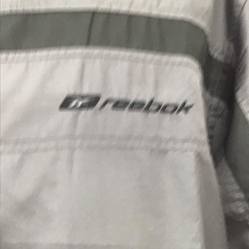 リーボック Reebok ウェア ウェア スポーツウェア 上下セット ジャケット パンツ トレーニングウェア M ロゴ、文字 灰 / グレー / gray X 黒 / ブラック / black メンズ USED 古着 中古 10155087