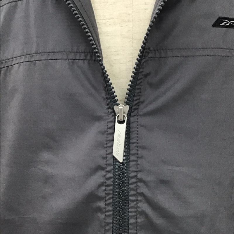 リーボック Reebok ウェア ウェア スポーツウェア 上下セット ジャケット パンツ トレーニングウェア M ロゴ、文字 灰 / グレー / gray X 黒 / ブラック / black メンズ USED 古着 中古 10155087