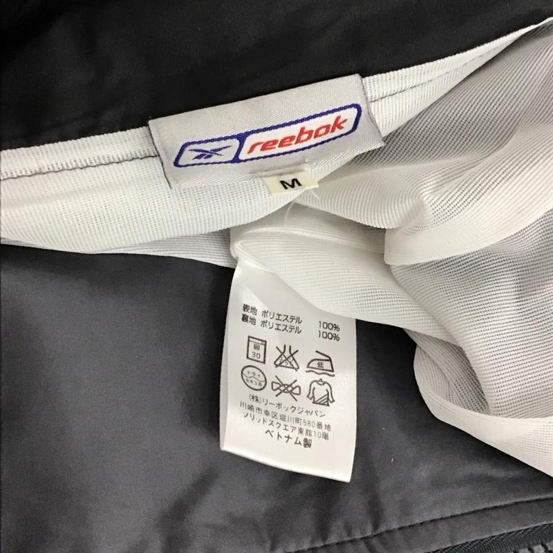 リーボック Reebok ウェア ウェア スポーツウェア 上下セット ジャケット パンツ トレーニングウェア M ロゴ、文字 灰 / グレー / gray X 黒 / ブラック / black メンズ USED 古着 中古 10155087