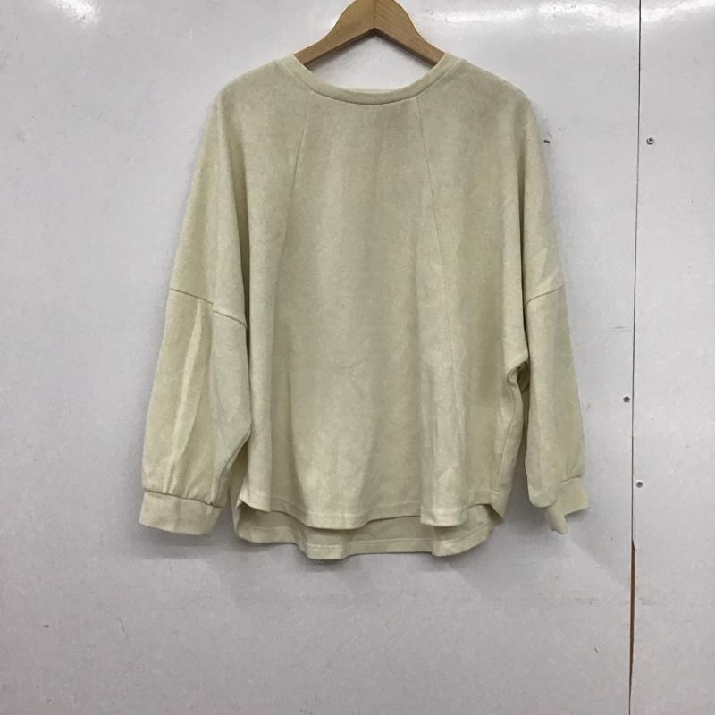 スタディオクリップ studio CLIP カットソー 長袖 FREE 無地 オフホワイト / オフホワイト / レディース USED 古着 中古 10155088