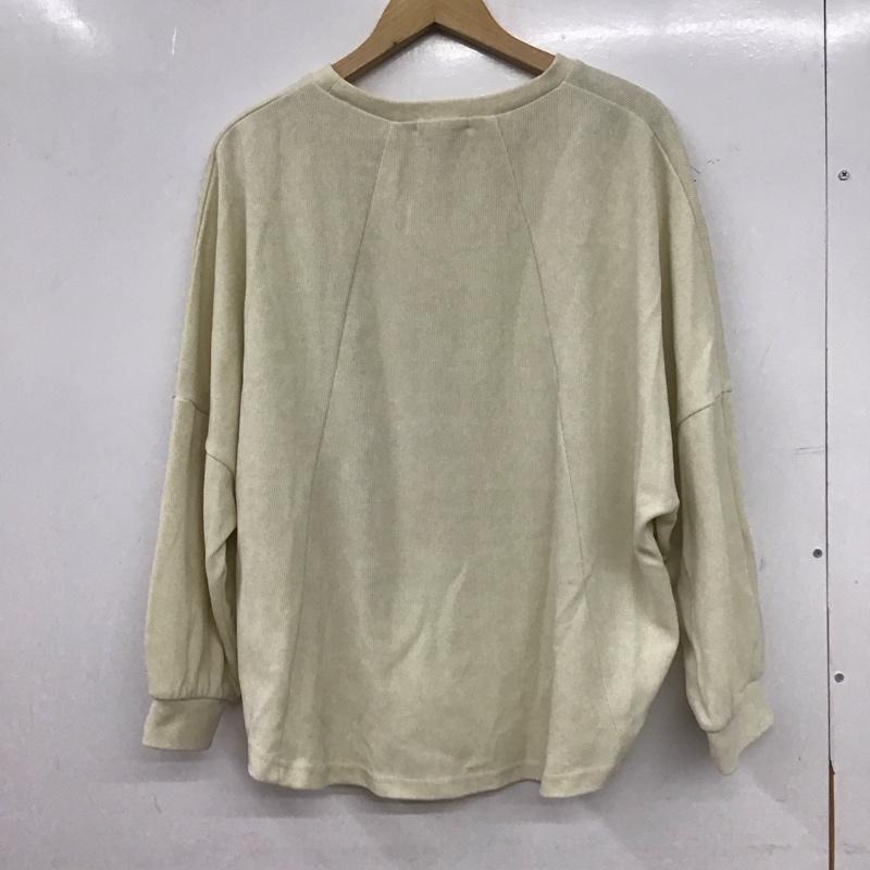 スタディオクリップ studio CLIP カットソー 長袖 FREE 無地 オフホワイト / オフホワイト / レディース USED 古着 中古 10155088