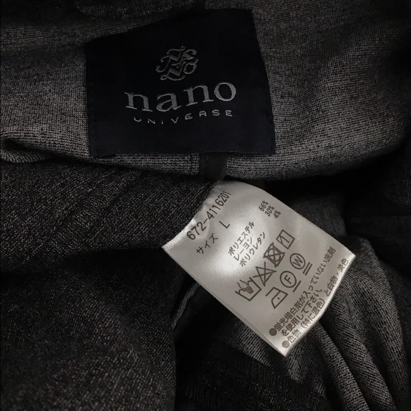 ナノユニバース nano・universe セットアップ セットアップ 672-4116201 ライトウェイトストレッチ ジャケット スラックス L 無地 ダークグレー / ダークグレー / メンズ USED 古着 中古 10155090