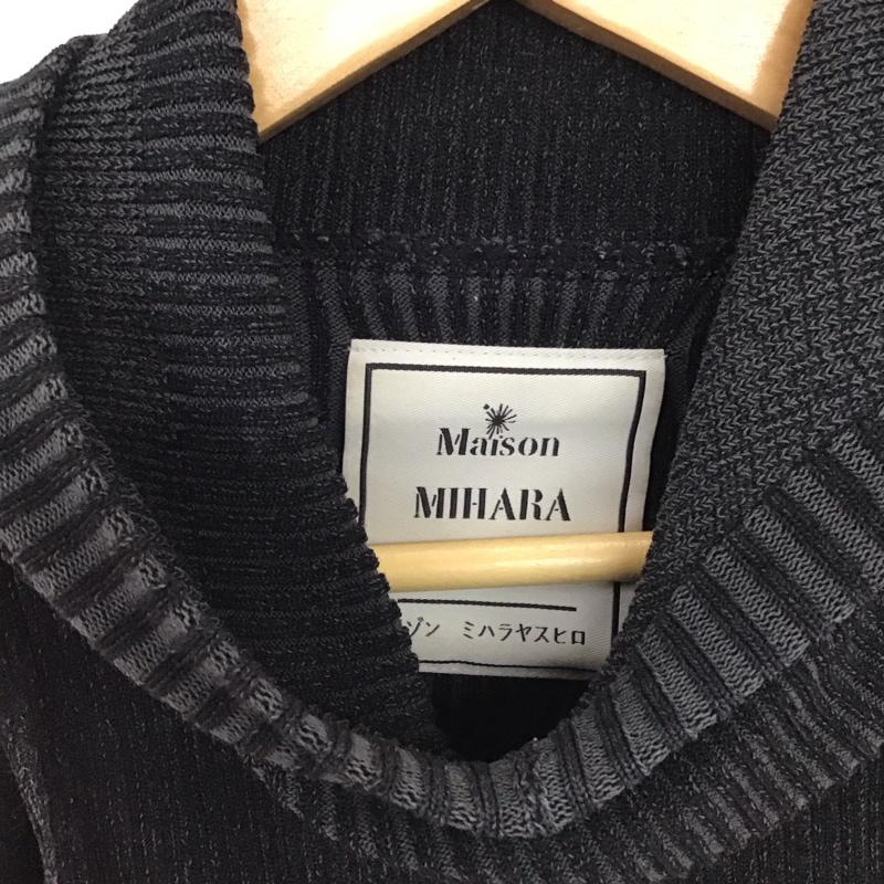 ミハラヤスヒロ MIHARAYASUHIRO ベスト ベスト B13SW581 ロゴパッチ・ノースリーブニットトップス 40 無地 黒 / ブラック / black レディース USED 古着 中古 10155091