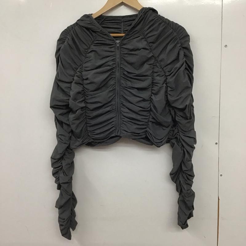 ザラ ZARA パーカー 長袖 4341/926/922 ナイロン シャーリングパーカー M 無地 灰 / グレー / gray レディース USED 古着 中古 10155092