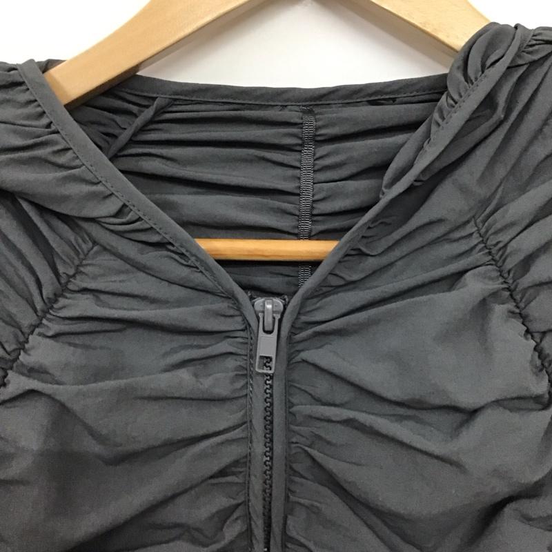 ザラ ZARA パーカー 長袖 4341/926/922 ナイロン シャーリングパーカー M 無地 灰 / グレー / gray レディース USED 古着 中古 10155092