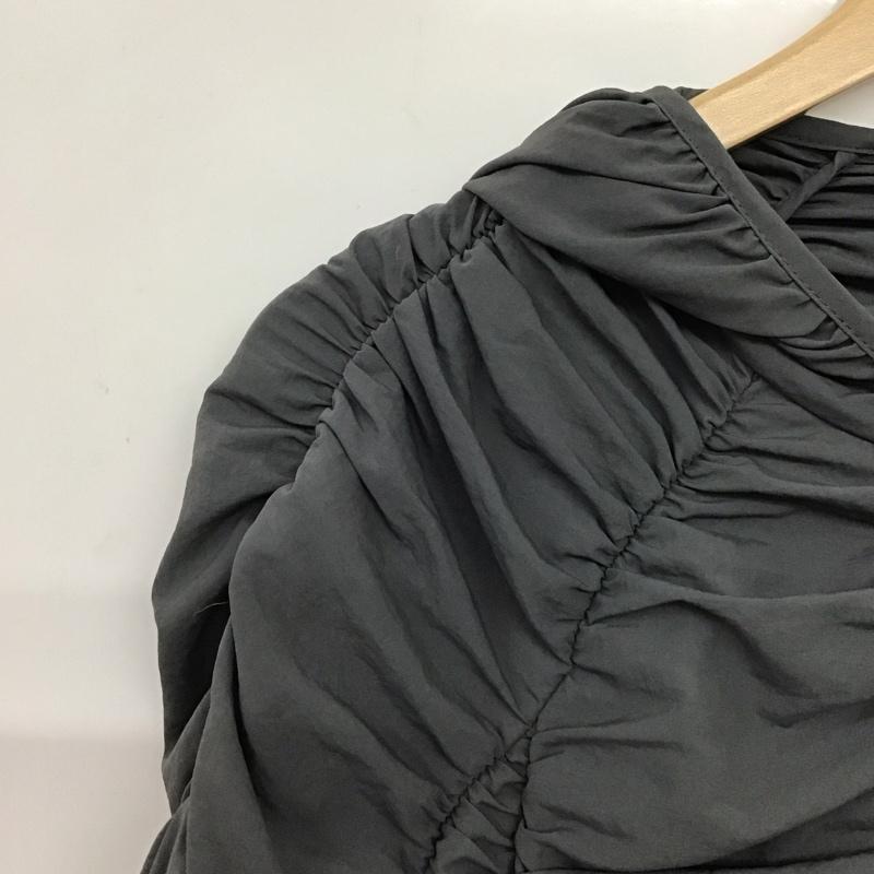 ザラ ZARA パーカー 長袖 4341/926/922 ナイロン シャーリングパーカー M 無地 灰 / グレー / gray レディース USED 古着 中古 10155092