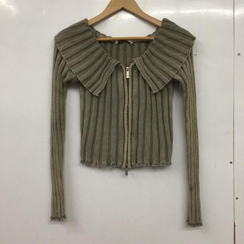 ザラ ZARA カーディガン 長袖 M 無地 ベージュ / ベージュ / beige レディース USED 古着 中古 10155096