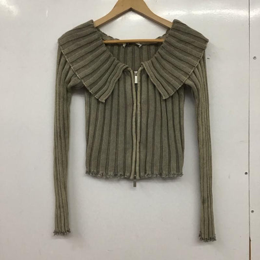 ザラ ZARA カーディガン 長袖 M 無地 ベージュ / ベージュ / beige レディース USED 古着 中古 10155096