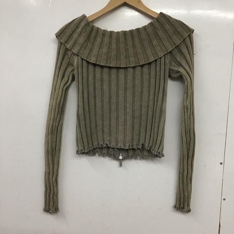 ザラ ZARA カーディガン 長袖 M 無地 ベージュ / ベージュ / beige レディース USED 古着 中古 10155096