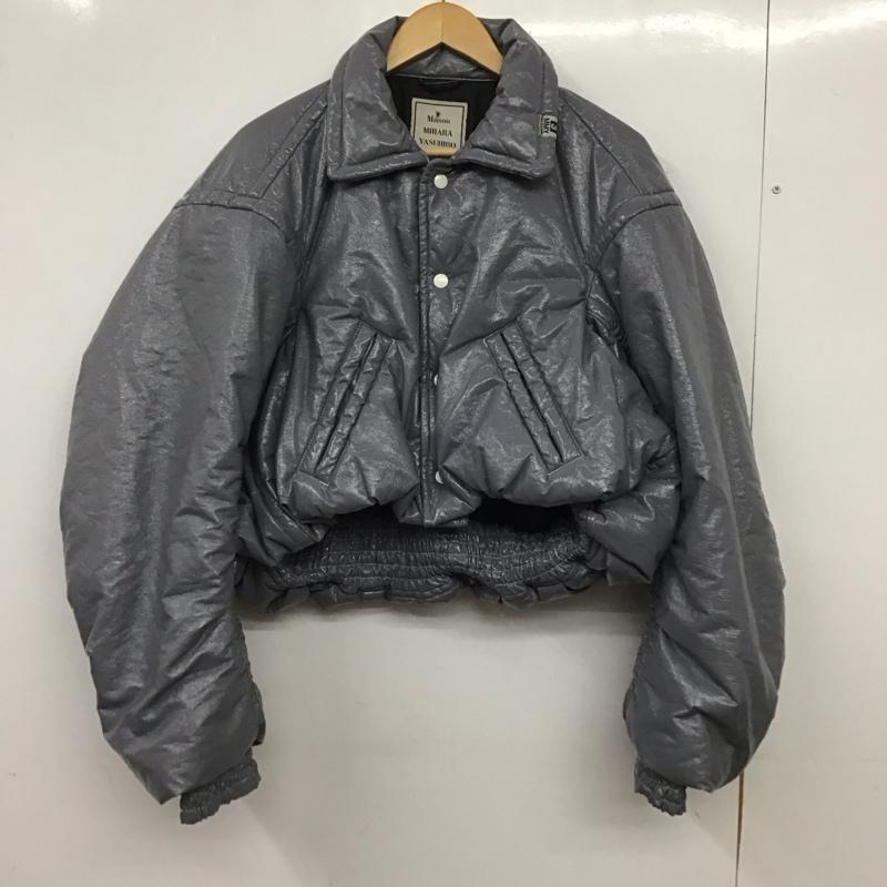 メゾンミハラヤスヒロ Maison MIHARA YASUHIRO ジャケット、上着 ジャンパー、ブルゾン B13BL022 Enamel Puffer Jacket エナメル パファージャケット 38 無地 灰 / グレー / gray レディース USED 古着 中古 10155098
