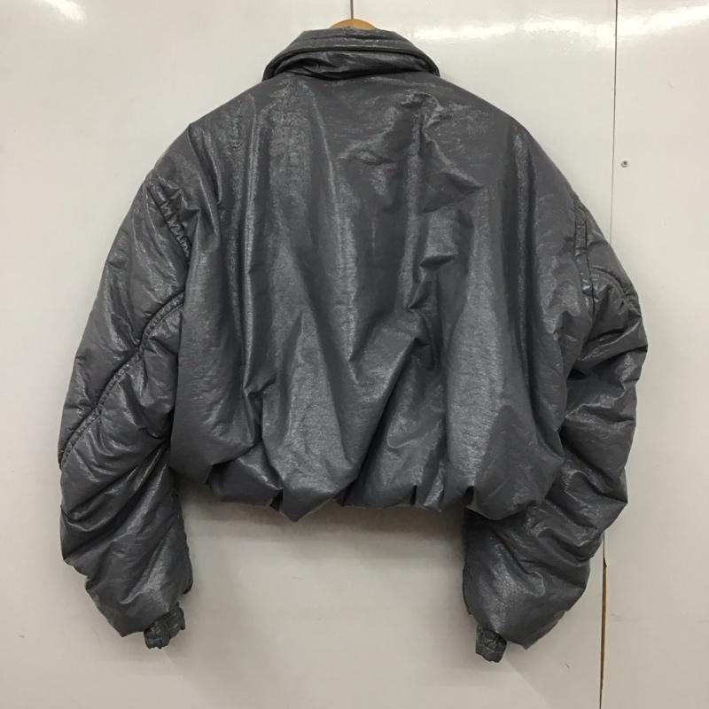 メゾンミハラヤスヒロ Maison MIHARA YASUHIRO ジャケット、上着 ジャンパー、ブルゾン B13BL022 Enamel Puffer Jacket エナメル パファージャケット 38 無地 灰 / グレー / gray レディース USED 古着 中古 10155098