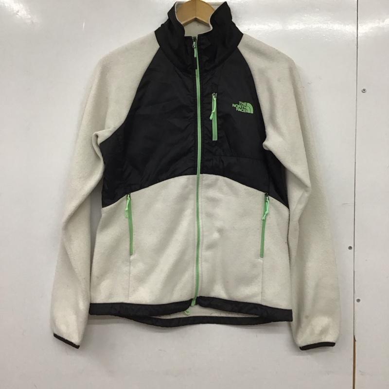 ザノースフェイス THE NORTH FACE ジャケット、上着 ジャンパー、ブルゾン フリースジャケット S ロゴ、文字 白 / ホワイト / white X 黒 / ブラック / black レディース USED 古着 中古 10155099