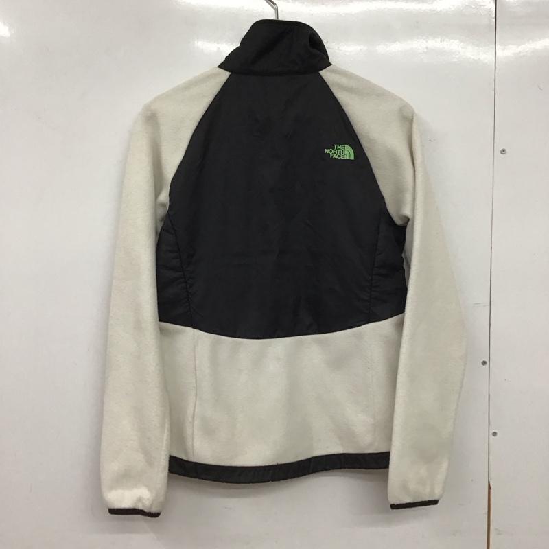 ザノースフェイス THE NORTH FACE ジャケット、上着 ジャンパー、ブルゾン フリースジャケット S ロゴ、文字 白 / ホワイト / white X 黒 / ブラック / black レディース USED 古着 中古 10155099