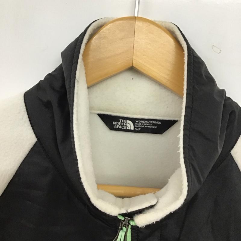 ザノースフェイス THE NORTH FACE ジャケット、上着 ジャンパー、ブルゾン フリースジャケット S ロゴ、文字 白 / ホワイト / white X 黒 / ブラック / black レディース USED 古着 中古 10155099