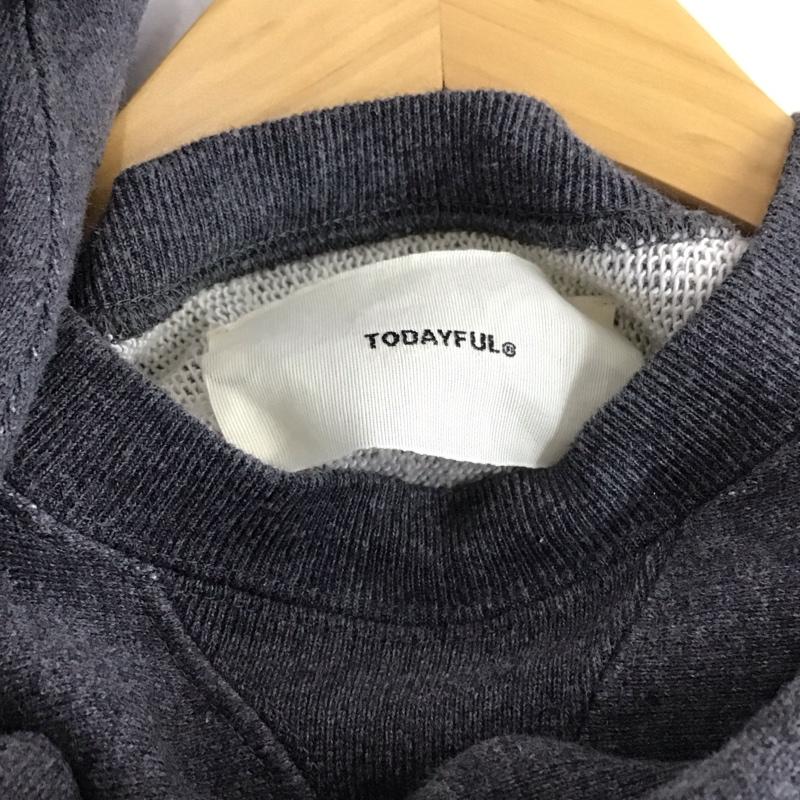 トゥデイフル TODAYFUL トレーナー 長袖 FREE 無地 灰 / グレー / gray レディース USED 古着 中古 10155100