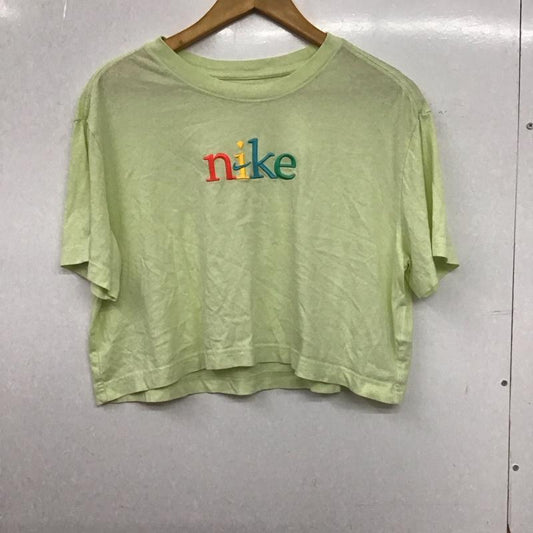 ナイキ NIKE Tシャツ 半袖 M ロゴ、文字 X プリント 薄緑 / ライトグリーン / レディース USED 古着 中古 10155104