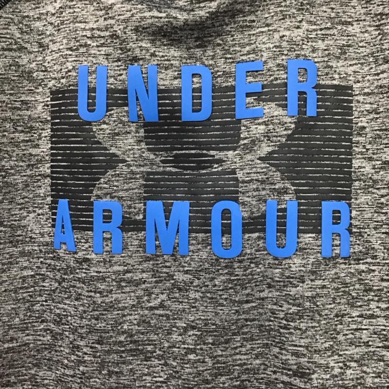アンダーアーマー UNDER ARMOUR パーカー 長袖 M ロゴ、文字 灰 / グレー / gray レディース USED 古着 中古 10155110