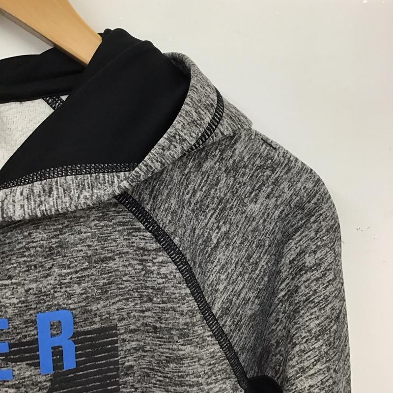 アンダーアーマー UNDER ARMOUR パーカー 長袖 M ロゴ、文字 灰 / グレー / gray レディース USED 古着 中古 10155110