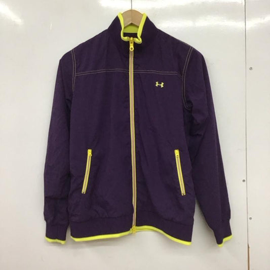 アンダーアーマー UNDER ARMOUR ジャケット、上着 ジャンパー、ブルゾン M ロゴ、文字 紫 / パープル / purple レディース USED 古着 中古 10155111