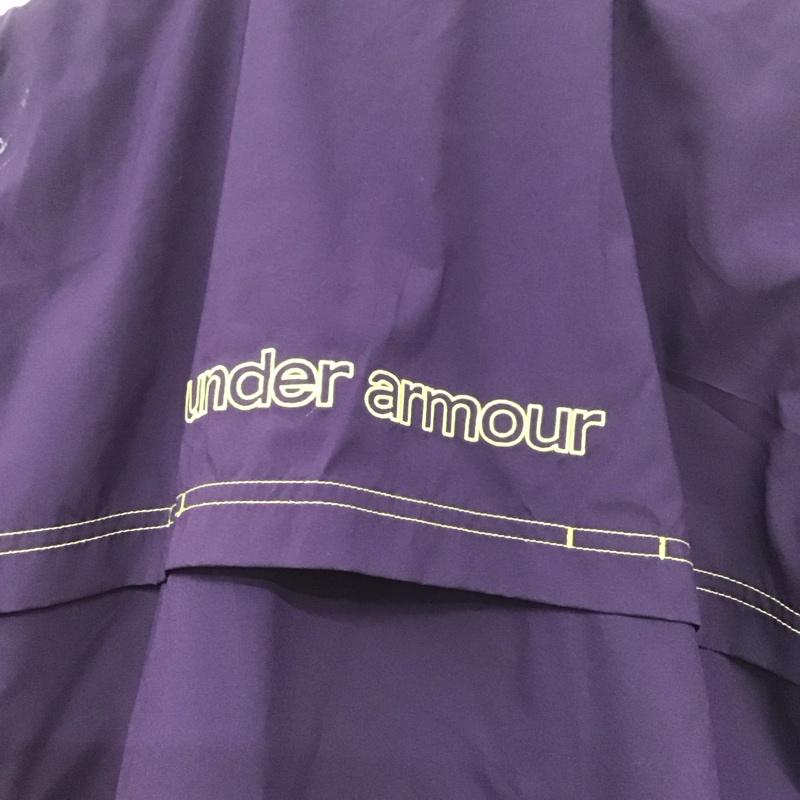 アンダーアーマー UNDER ARMOUR ジャケット、上着 ジャンパー、ブルゾン M ロゴ、文字 紫 / パープル / purple レディース USED 古着 中古 10155111