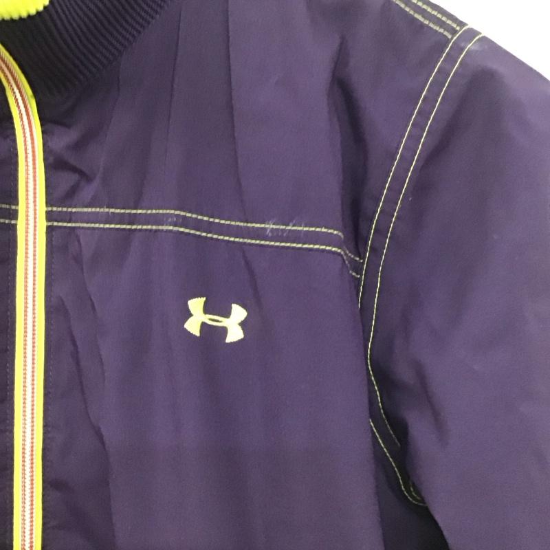 アンダーアーマー UNDER ARMOUR ジャケット、上着 ジャンパー、ブルゾン M ロゴ、文字 紫 / パープル / purple レディース USED 古着 中古 10155111