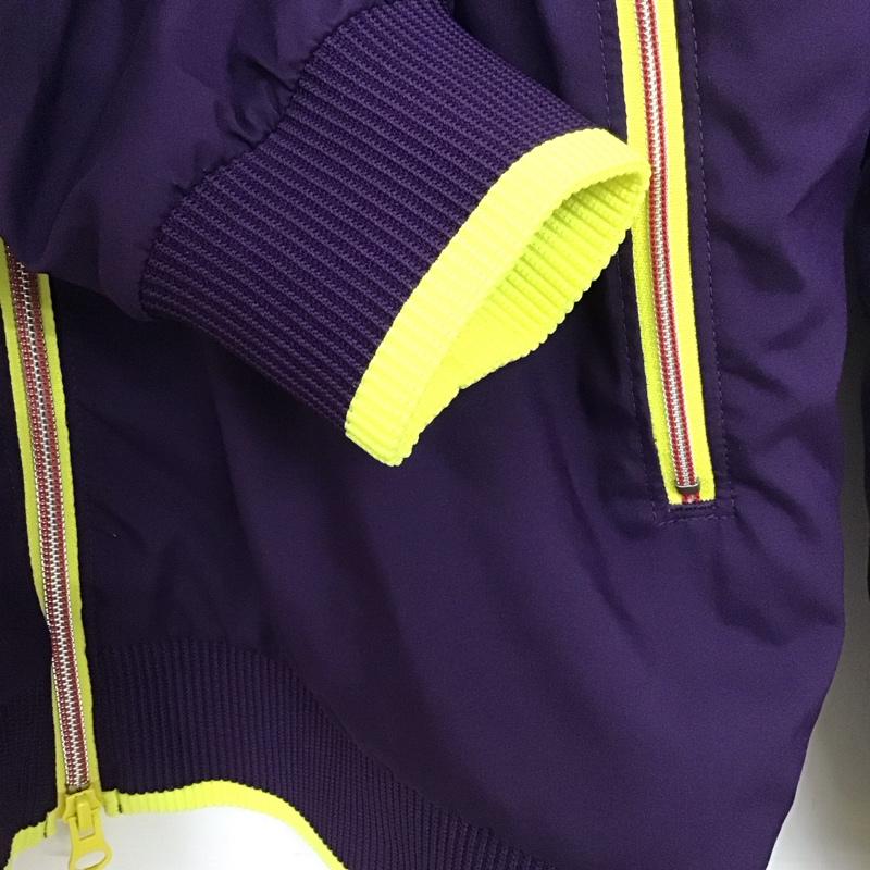アンダーアーマー UNDER ARMOUR ジャケット、上着 ジャンパー、ブルゾン M ロゴ、文字 紫 / パープル / purple レディース USED 古着 中古 10155111