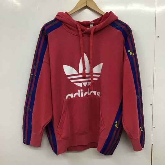 アディダス adidas パーカー 長袖 ED4768 FLOUR HOODIE フラワーフーディ L ロゴ、文字 X 刺繍 マルチカラー / マルチカラー / multicolor レディース USED 古着 中古 10155112