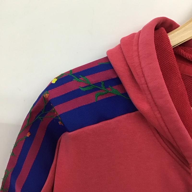 アディダス adidas パーカー 長袖 ED4768 FLOUR HOODIE フラワーフーディ L ロゴ、文字 X 刺繍 マルチカラー / マルチカラー / multicolor レディース USED 古着 中古 10155112