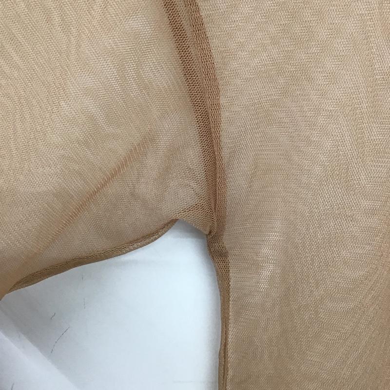 ザラ ZARA カットソー 半袖 メッシュ L 無地 ベージュ / ベージュ / beige レディース USED 古着 中古 10155114