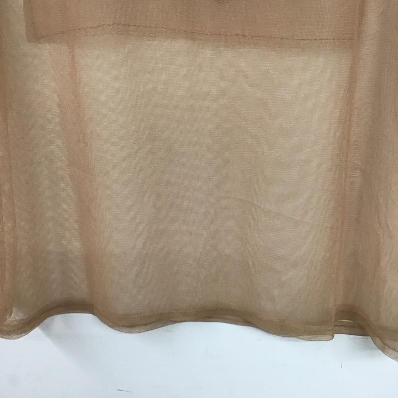ザラ ZARA カットソー 半袖 メッシュ L 無地 ベージュ / ベージュ / beige レディース USED 古着 中古 10155114